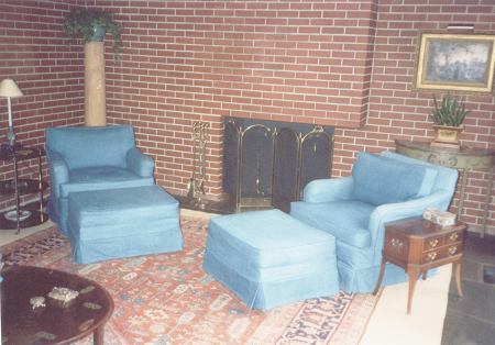 Blue Denim Chair Slipcovers